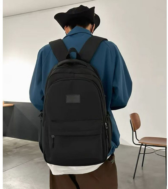 Fahomiss 캐주얼 방수 대용량 노트북 백팩 남여공용 책가방