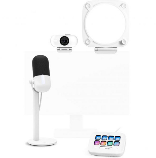 웹캠 고화질 고성능 화상 회의 엘가토 웨이브 네오 페이스캠 키 라이트 스트림 덱 번들 - 마이크로 USB à 콘덴서 풀 HD 에클레어지 프로페셔널넬 푸어 비지오 8터치 퍼스널리