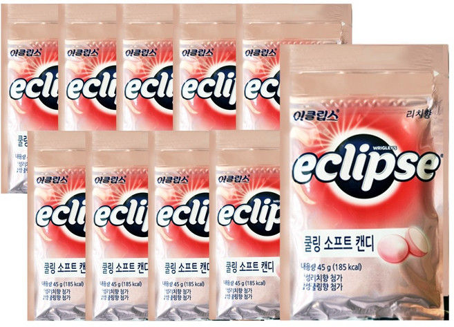 이클립스 쿨링 소프트 캔디 리치향, 45g, 10개