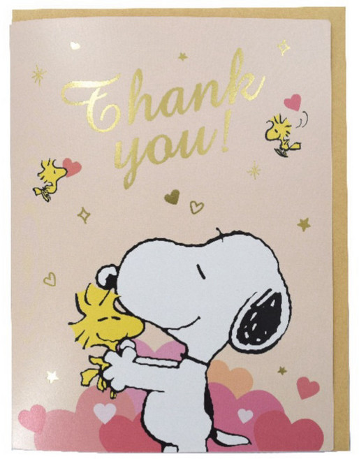 PEANUTS 史努比萬用卡片 附信封 生日感謝祝福大卡, 心意感謝