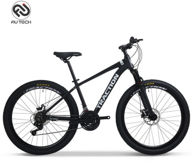 AU테크 트랙션 M726 MTB 통학용 출퇴근용 입문용 26인치 시마노21단 알루미늄 자전거 무료 완조립+사은품, 1개, 166cm, 트랙션 M726 블랙