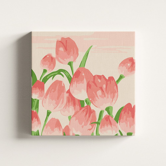 diyee 피포페인팅 명화 그리기 20x20cm, 1개, A62 튤립