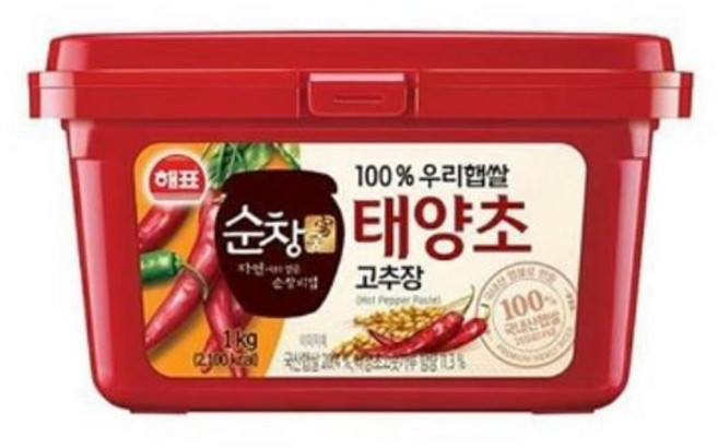 [해표] 순창궁 태양초 100% 우리햅쌀고추장 2kg 1개