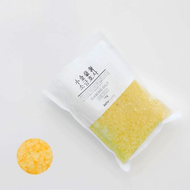 바스참 소금호사 다이아몬드 솔트 1kg -레몬 족욕제 반신욕 유통기한임박상품 2026년 10월 2일까지, 1개