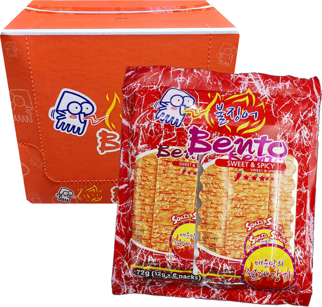 벤토 스위트 앤 스파이시 어포, 72g, 12개