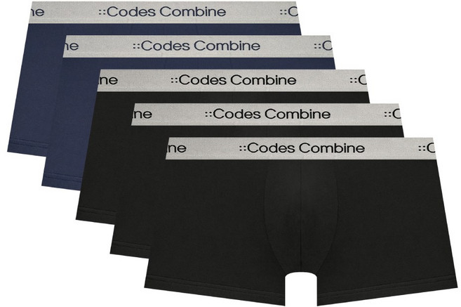 코데즈컴바인이너웨어 실버밴드 쉘론 드로즈 5PACK