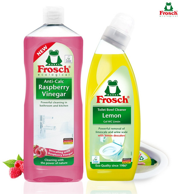 프로쉬 욕실 청소 2종 [라즈식초다목적+레몬변기세정], 1세트, 1.75L