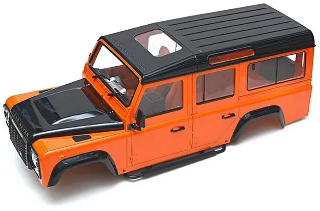 1:10 스케일 Defender 하드 바디 쉘 – SCX10 90046/TRX4용 313mm 휠베이스 내부 및 기능성 도어 포함 ABS, 02 YELLOW