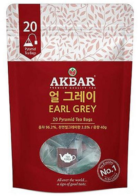 (아크바) 얼그레이 홍차 삼각20티백 EarlGrey Akbar, 1개, 20개입, 2g