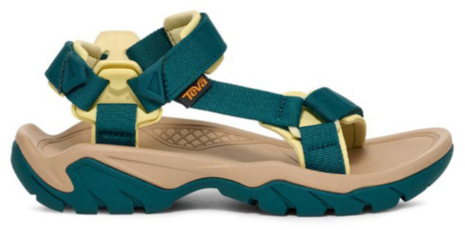 Teva Terra Fi 5 Universal 女 運動涼鞋, 26 cm, 綠棕