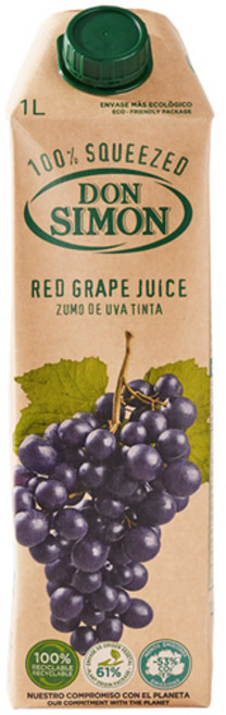 돈시몬 착즙 적포도 주스, 1L, 12개