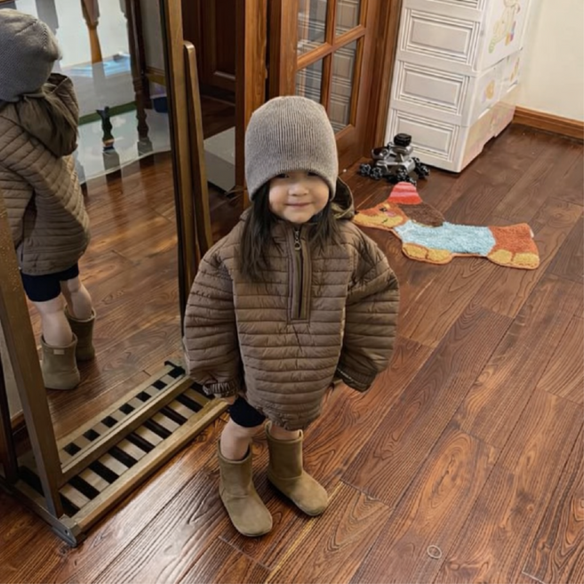 캔디패딩아노락 키즈 유아동 후드 경량패딩 활동복 등원룩