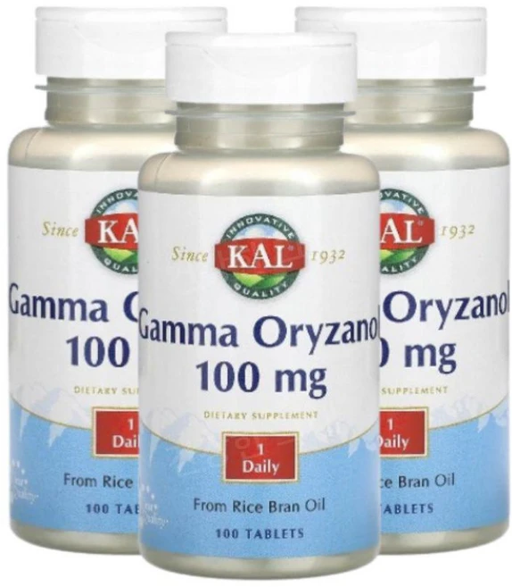 KAL Gamma Oryzanol 감마 오리자놀 100mg 100정 3개 쌀배아추출물 - 쿠팡