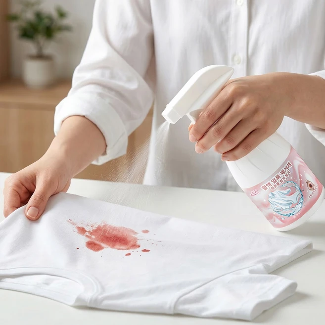 LJL 혈흔제거제 생리 중 피 얼룩 땀 얼룩 제거 피얼룩 단백질 얼룩 분비물 찌든때 제거, 1개, 350ml - 쿠팡
