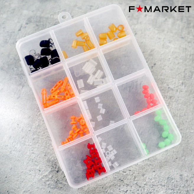 에프마켓 타이라바 파츠 세트 연결파츠 어댑터 캡 참돔 낚시, 1개, 혼합색상