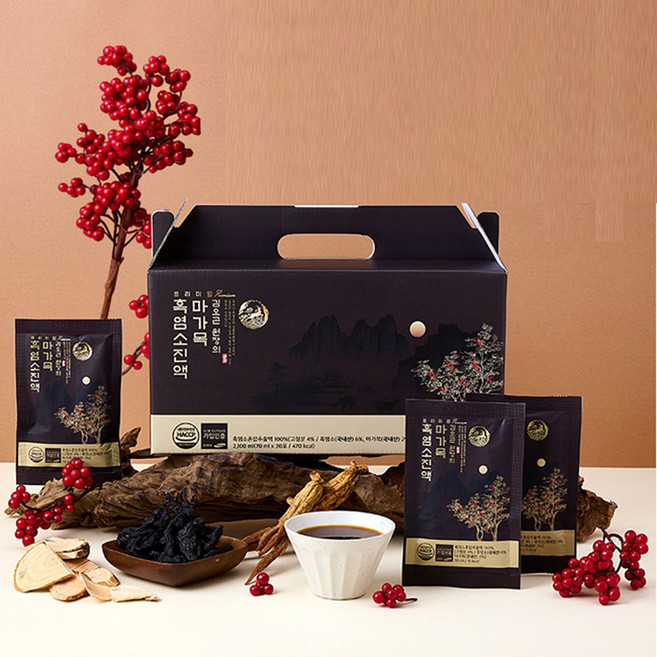 더진한 김오곤원장 프리미엄 마가목 흑염소 진액 엑기스 건강즙 국내산, 60개, 70ml