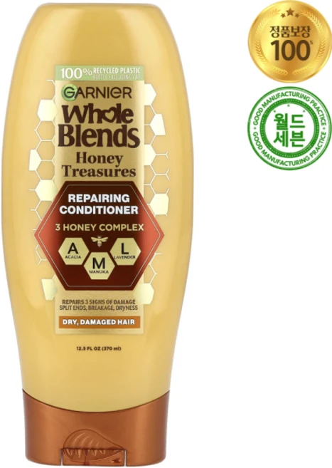 가르니에 홀 블렌즈 리페어링 헤어 컨디셔너 린스 Whole Blends Repairing Conditioner Dry Damaged - 쿠팡