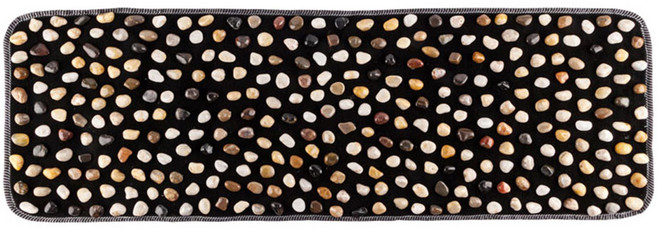 보냄 천연 자갈 발지압매트, 중형, 1개