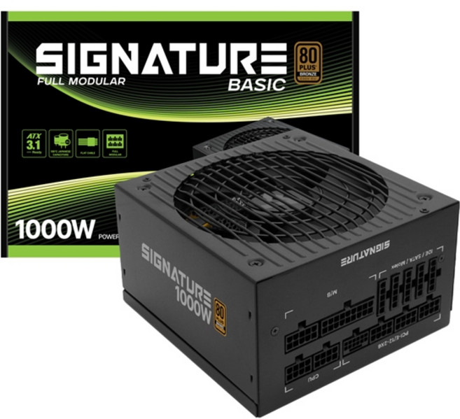 AONE 시그니처 1000W 80PLUS BRONZE 풀모듈러 베이직 ATX 3.1
