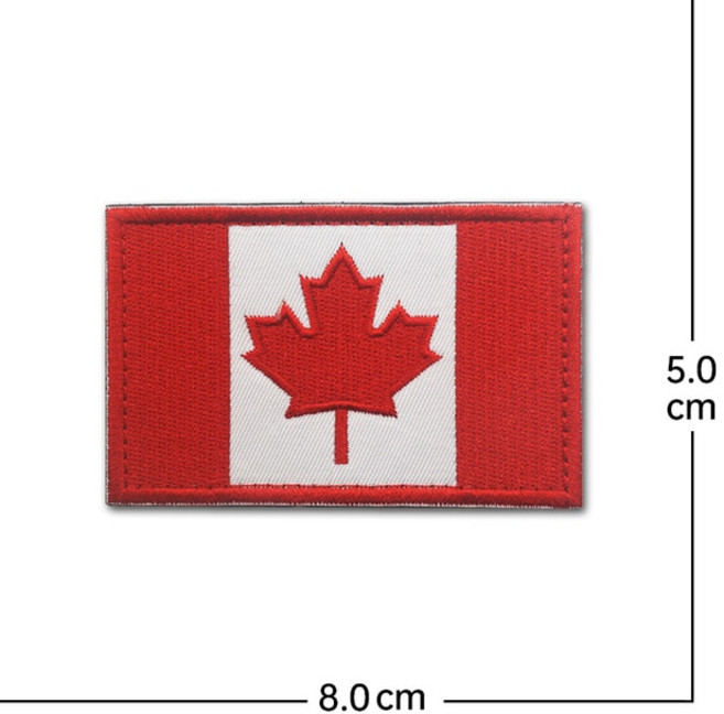 오바로크 부대마크 옷수선자수패치제작메이플 리프 캐나다 국기 자수 패치 군사 전술 엠블럼 아플리케 3