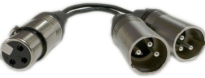 XLR 캐논잭 Y자 분배기 멀티 더블잭 MGM-01