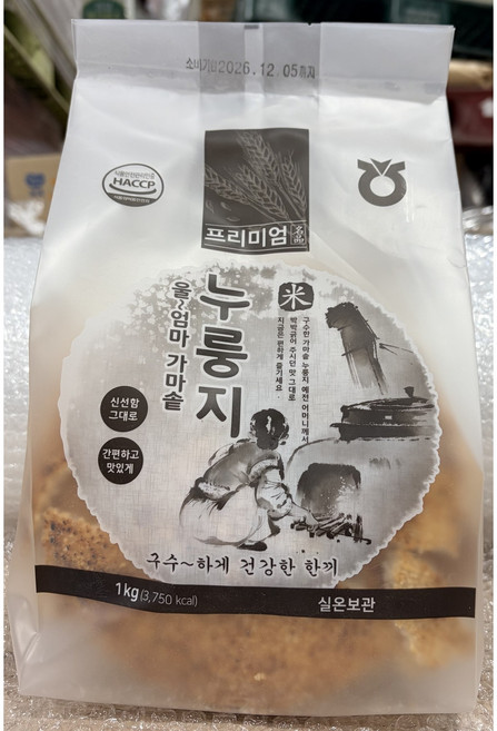 울엄마 가마솥 누룽지 1kg, 1개