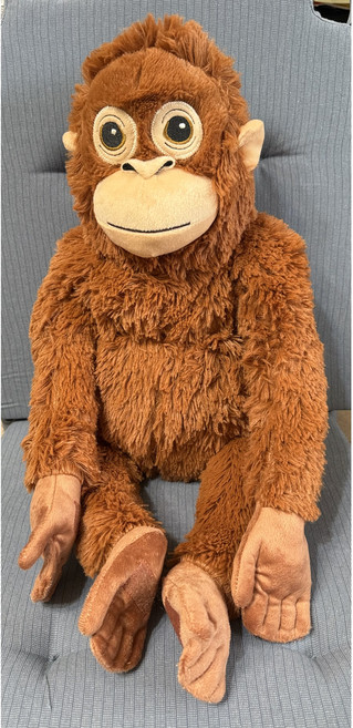 IKEA 代購 DJUNGELSKOG 紅毛猩猩 絨毛玩偶 猩猩娃娃 動物布偶 填充玩具 禮物 日本, 棕色, 1個, 36cm