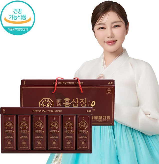 휴럼 활력충전홍삼정스틱 10g*60포, 1개