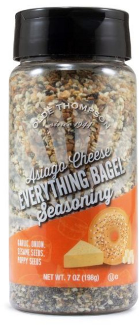 OLDE THOMPSON SINCE 1944 시즈닝 가루 양념 올드 톰슨 내슈빌 핫 플레임 스파이스 7.3온스, 모든 베이글 - 아시아고 치즈, 7 온스 (1팩)