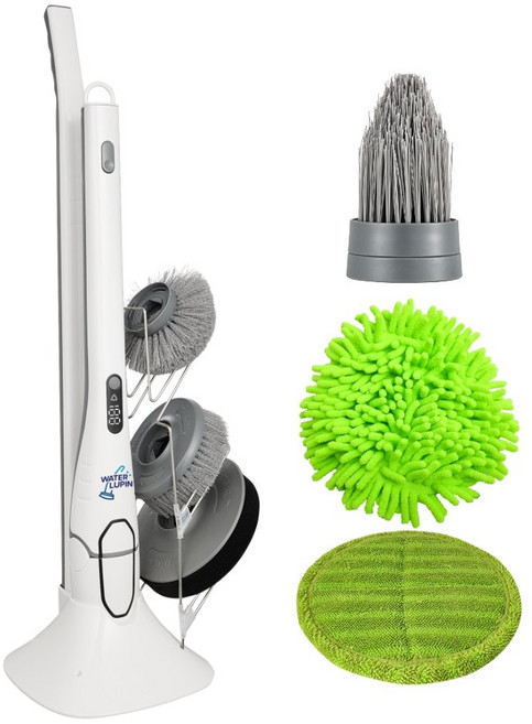 워터루핀 무선 욕실청소기 화장실 스핀 회전 자동 전동청소솔, 혼합색상