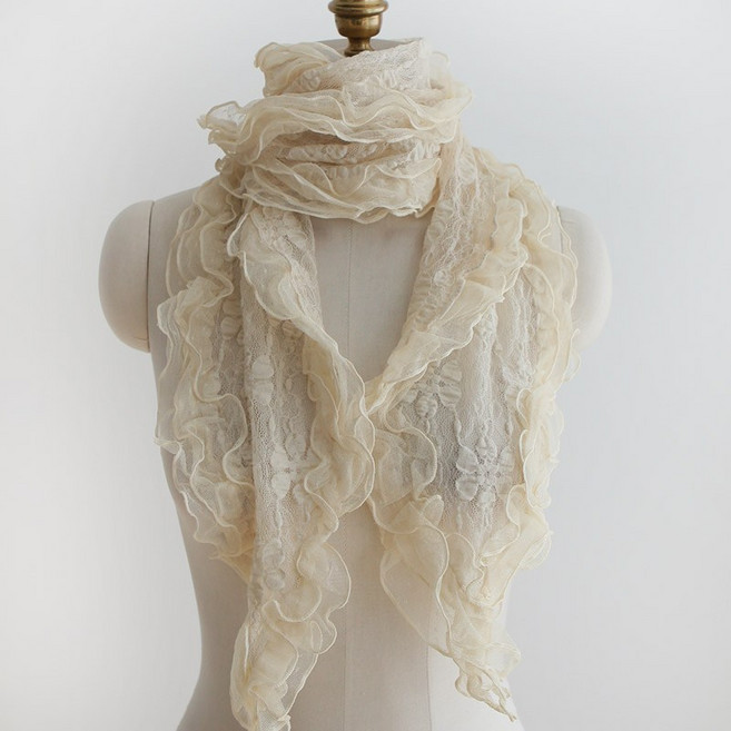 바비수 하울 레이스 스카프