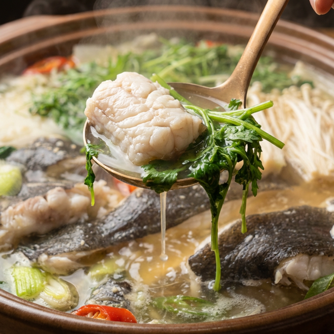 봄 제철 자연산 도다리쑥국 밀키트, 1개, 1.2kg