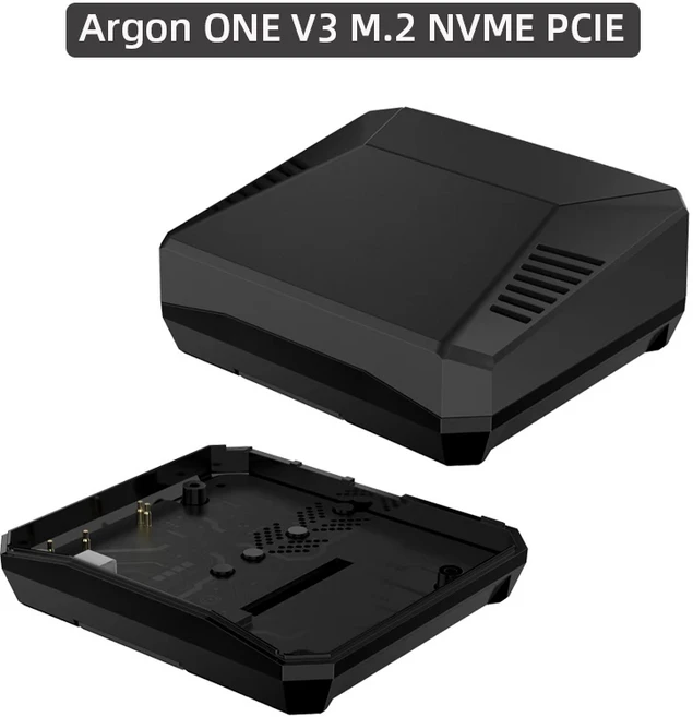 Argon ONE V3 M.2 NVME 케이스(Raspberry Pi 5용) 알루미늄 쉘 Bulit-in RPI PWM 팬 히트싱크, 01 Argon V3 M2 NVME