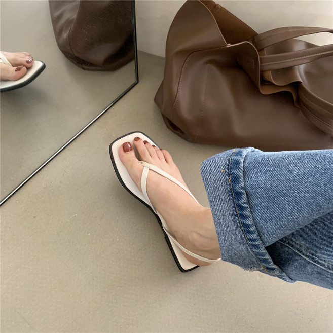 슬림 스트랩 여자 쪼리 플리플랍 여름 샌들