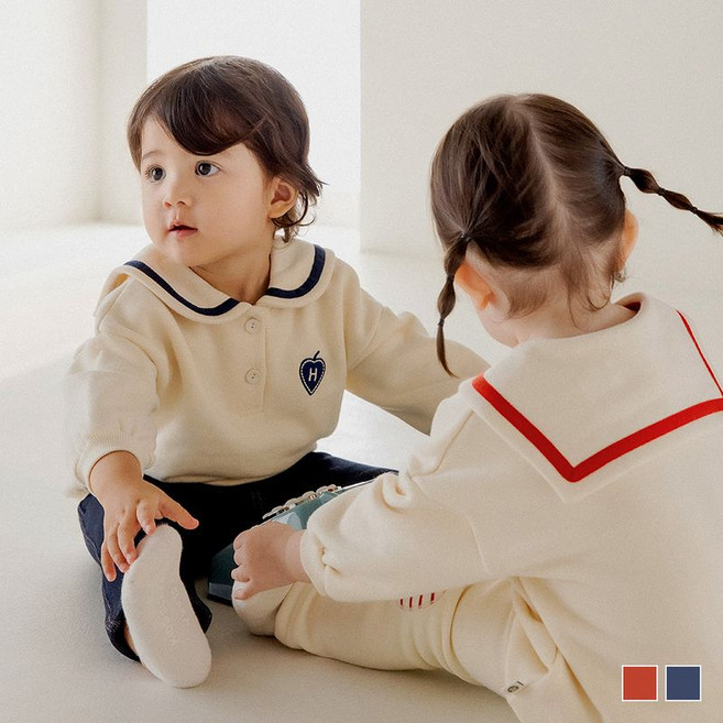 해피프린스 라이아 기모 아기 맨투맨