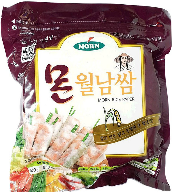 몬 원형 월남쌈 16cm 500g 월남쌈용, 1개
