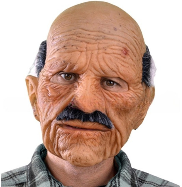 할아버지 가면 노인 수염 대머리, 1개