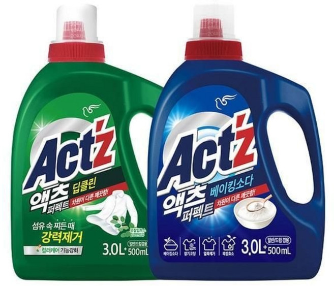 (매장정품) 액츠 퍼펙트 액체 세탁세제 3.5L x 2 2.2L 4 코스트코 마켓송지2511 232671, 베이킹소다
