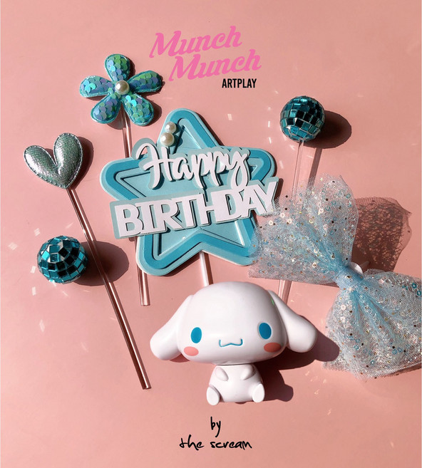 시나몬롤 케이크 토퍼 세트 피규어 토퍼 포함 생일케이크 꾸미기 산리오 케이크픽, 시나몬롤 토퍼세트 9p+시나몬롤픽