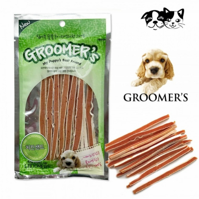 그루머스 치킨샌드 70g (강아지 간식), 1개, 상세페이지 참조