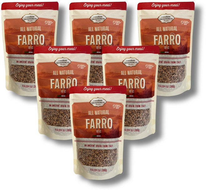 르셀란테그라노토스칸 그레인온 파로 엠머 밀, 280g, 6개