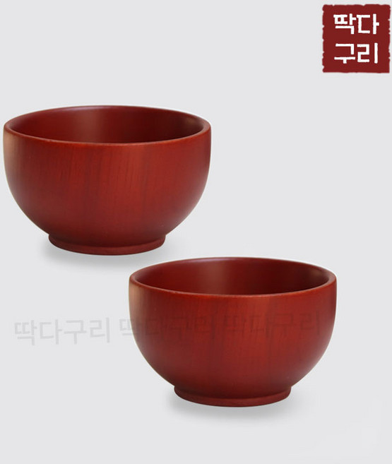 딱다구리 물푸레나무 원목 제기 술잔 세트, 잔알, 2개