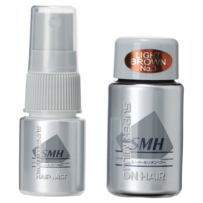 슈퍼밀리언헤어 흑채 미니 세트, NO.3 라이트 브라운, 1개