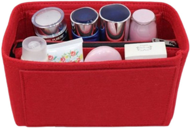 노마지니 에코백이너백 대용량 정리 백인백, 레드, 1개