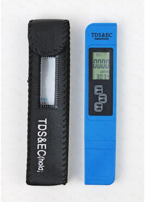 三合一 TDS EC電導度 溫度 水質檢測筆, 1個, 藍色款 - 皮套, 藍色款 - 皮套