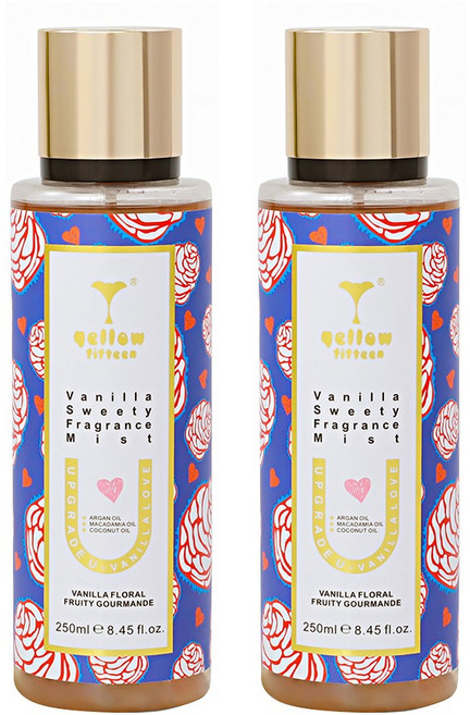 라이트 바닐라 머스크 스위티 프래그런스 헤어 앤 바디미스트, 2개, 250ml