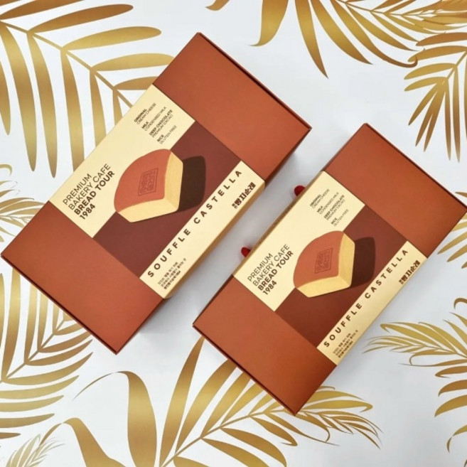 명인빵지순례 수플레 카스테라 선물세트 빵선물 명절 대만 대왕, 330g, 1개