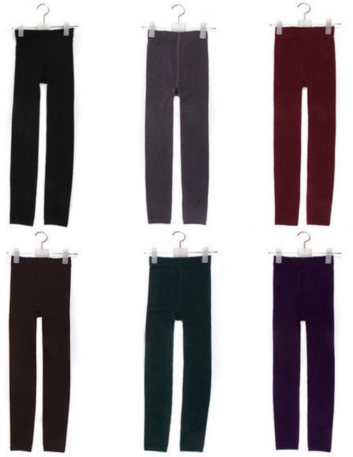 여성 발목 기모 레깅스 / 겨울 융털 타이즈 /