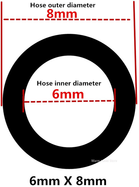 비닐호스 투명 PVC 호스 파이프 등급 고무 튜브 수족관 튜빙 펌프 8mm 4mm 6mm 10mm 12mm, 7) 6mm X 8mm  1 meter