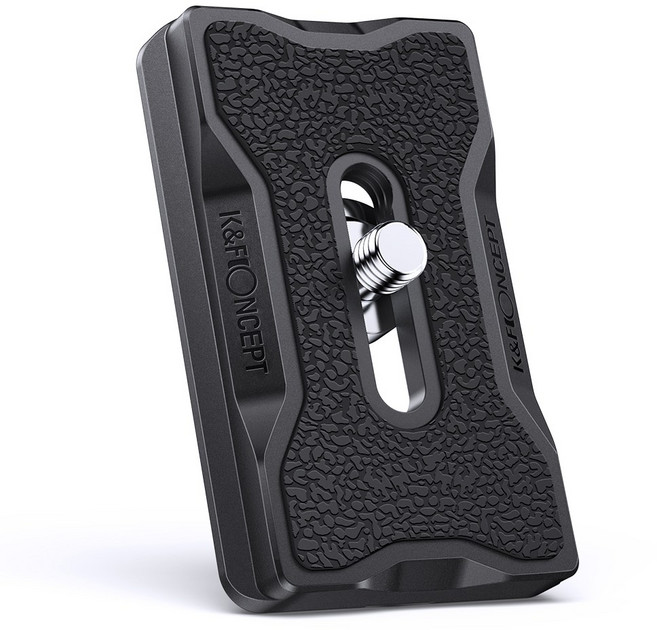 K&F CONCEPT 카메라 삼각대 퀵 릴리스 마운트 플레이트 1/4인치 나사산, KF31.030, 1개